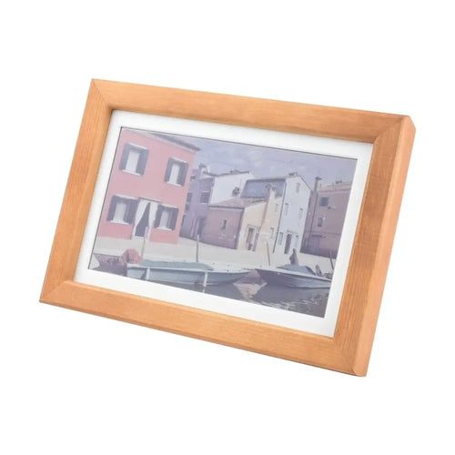 Waveshare 7.3" ACeP 7-Color E-Paper w/ Wood Frame, Ultra-Long Standby, 800 × 480 Resolution (Batteries Included)