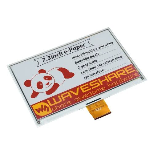 Waveshare 7.3" e-Paper (G) Raw Display, 800 × 480, SPI Interface