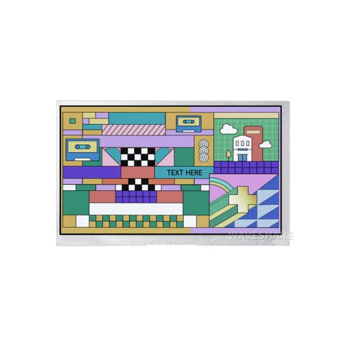 Waveshare 7 " DVI Display Module for Raspberry Pi Pico, IPS Panel, 1024×600 Pixel, DVI Interface Communication