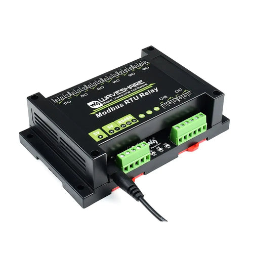 Waveshare Industrial Modbus RTU 8-Ch Relay Module w/ RS485 Interface, 5V Power Supply