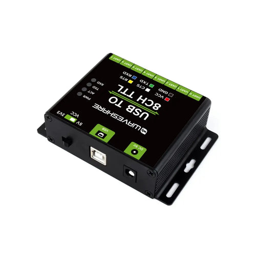 Waveshare Industrial USB to 8CH TTL Converter, USB to UART, Multi Protection Circuits, USB to TTL Adapter