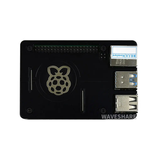 Waveshare Lightweight Aluminum Alloy Case for Raspberry Pi 4, CNC Processing