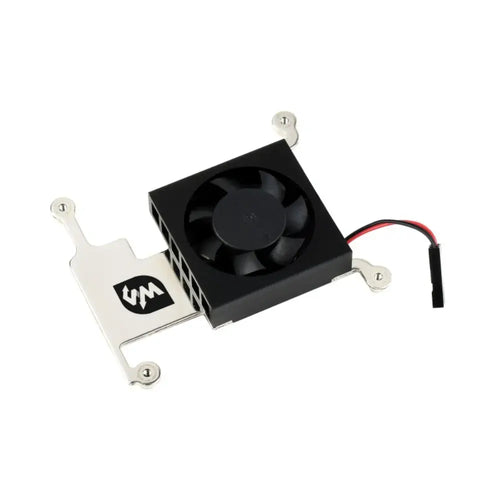 Waveshare Low-Profile CPU Cooling Fan for Raspberry Pi 4B/3B+/3B w/ Aluminum Alloy Bracket (w/ GPIO Adapter)