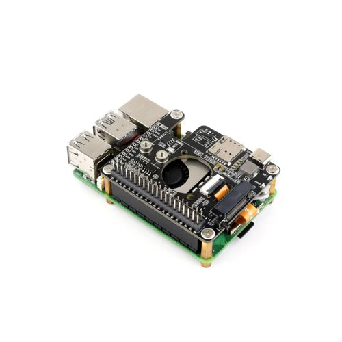 Waveshare PCIe to 5G/4G/3G HAT for Raspberry Pi 5, Compatible w/ 3042/3052 Packages SIMCom/Quectel 5G (RM530N-GL)