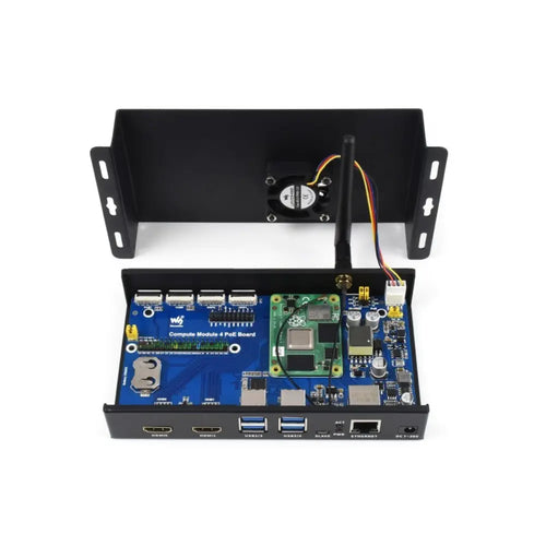 Waveshare PoE Mini-Computer Based on Raspberry Pi Compute Module 4 (not Included)