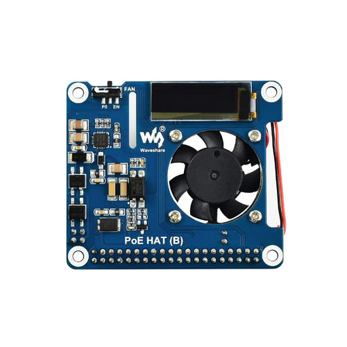 Waveshare Power over Ethernet HAT (B) for Raspberry Pi 3B+/4B & 802.3af PoE Network