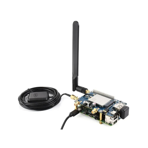 Waveshare Raspberry Pi LTE Cat 6 Communication HAT, LTE-A Global Multi-Band, GNSS Positioning, W/ EM060K-GL Module