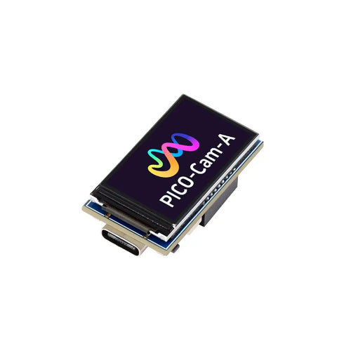 Waveshare RP2040 Microcontroller Camera Development Board, Onboard HM01B0 Grayscale Camera & 1.14" IPS LCD Display