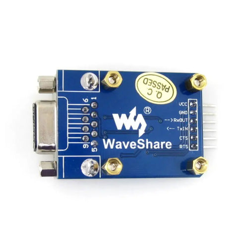 Waveshare RS232 Communication Board SP3232, 3V-5.5V, ESD Enhanced, Hardware Flow Control