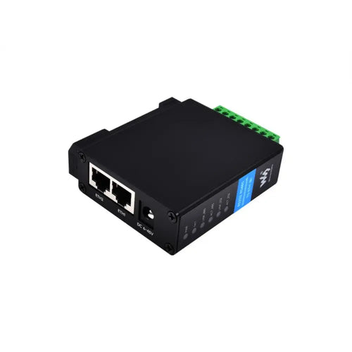 Waveshare RS232 RS485 to RJ45 Ethernet Serial Server, Dual Channel Independent Ethernet Ports