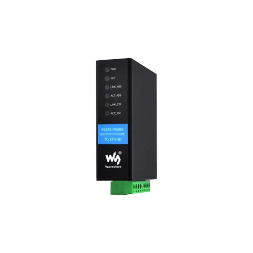 Waveshare RS232 RS485 to RJ45 Ethernet Serial Server, Dual Channel Independent Ethernet Ports