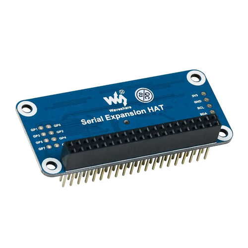 Waveshare Serial Expansion HAT for Raspberry Pi, I2C Interface, 2-Ch UART, 8 GPIOs
