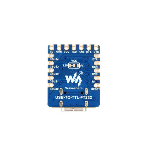 Waveshare USB to UART (TTL) Mini Communication Module, TTL Serial Converter, USB to TTL Converter