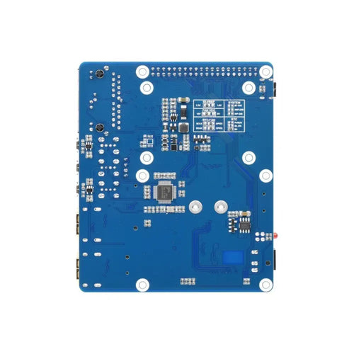 Waveshare WIFI6 Dual ETH Mini-Computer for Raspberry Pi CM4 (not Included), Onboard M.2 E (Board, Case, EU Power)