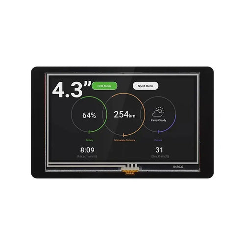 CrowPanel 4.3-Inch 480x272 HMI Touch Display, Wi-Fi & BLE