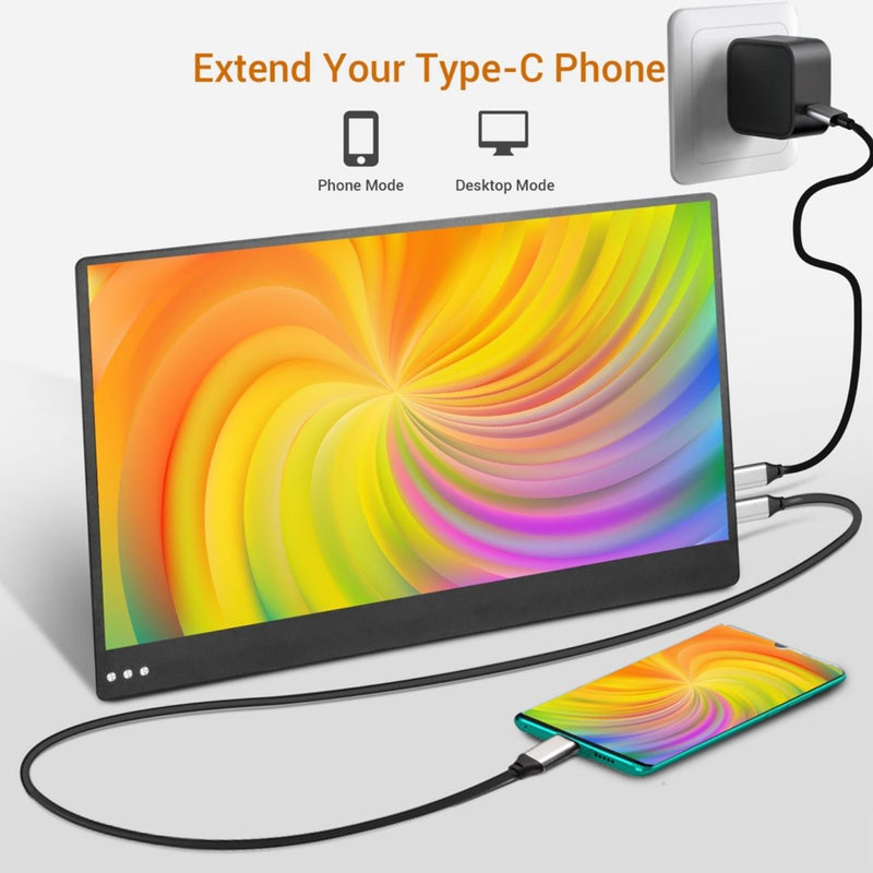 13.3-inch Portable Monitor 4K UHD IPS 3840x2160 Ultra Slim w/ Kickstand USB C