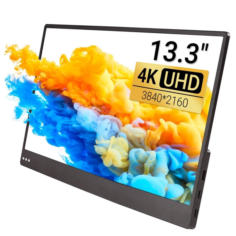 13.3-inch Portable Monitor 4K UHD IPS 3840x2160 Ultra Slim w/ Kickstand USB C