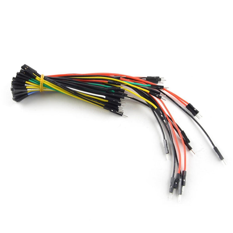 Assorted Silicon Wire Jumper 22 AWG 65pk (M / F)