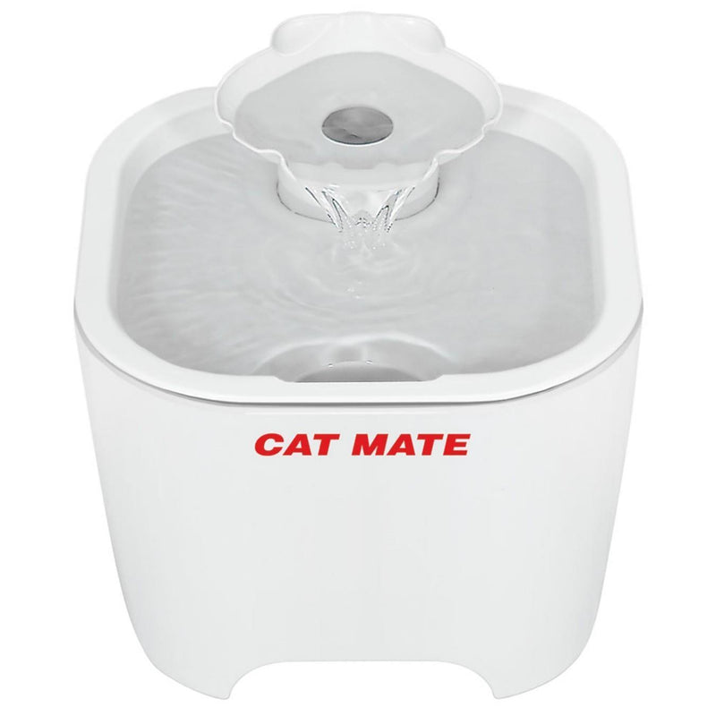 Cat Mate Shell Pet Fountain, White EU (100 fl.oz)