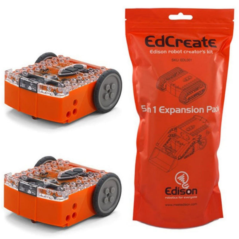 EdSTEM Home Pack w/ 2 Edison Robots and EdCreate kit
