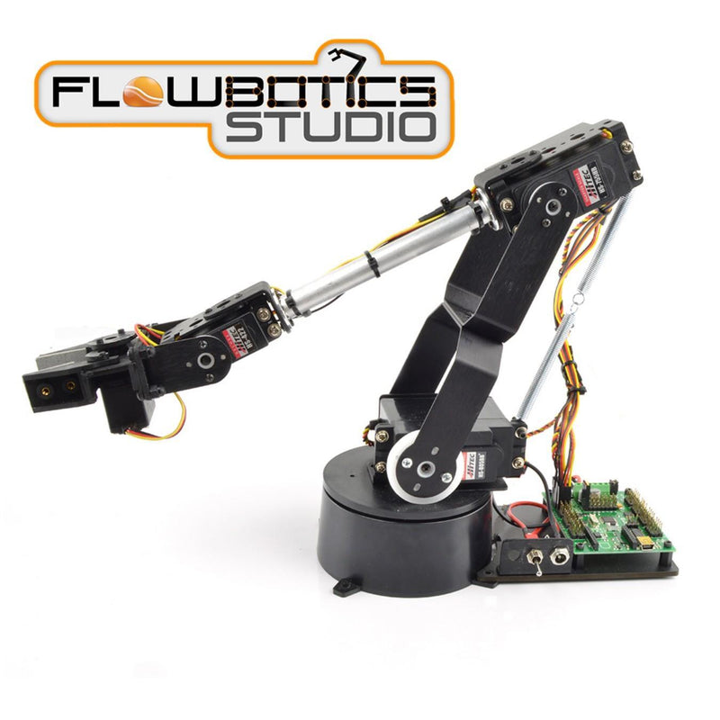 Lynxmotion AL5D 4DOF Robotic Arm SSC-32U Combo Kit (FlowBotics Studio)