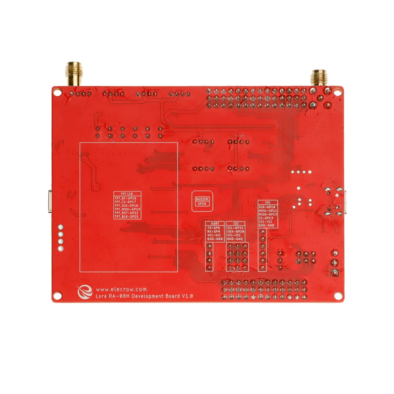Elecrow RA-08H LoRaWAN Dev Board w/ RP2040 w/ 1.8-inch LCD, Long Range (915 MHz)