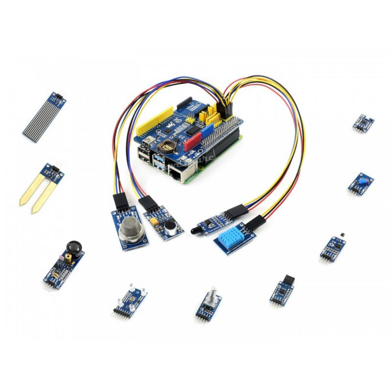 Raspberry Pi 4 Model B Sensor Kit w/ 13 Sensors & UK Plug w/o Raspberry Pi