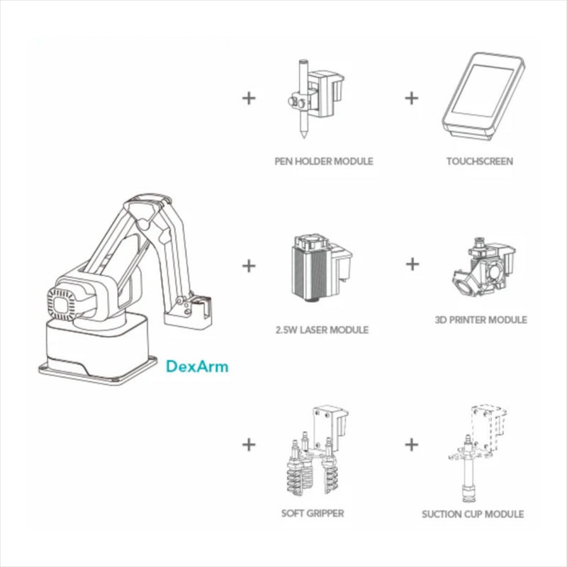 Rotrics DexArm Luxury Edition All-In-One Robotic Arm